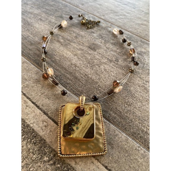 KC Kenneth Cole Fashion Necklace Beaded Statement Collar - Picture 1 of 12